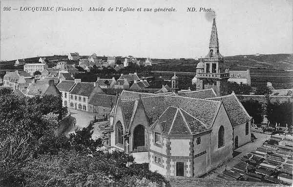 Carte postale ancienne de l’enclos paroissial